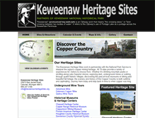 Tablet Screenshot of keweenawheritagesites.org